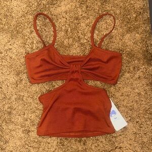 Rust Orange Women's Crop Top